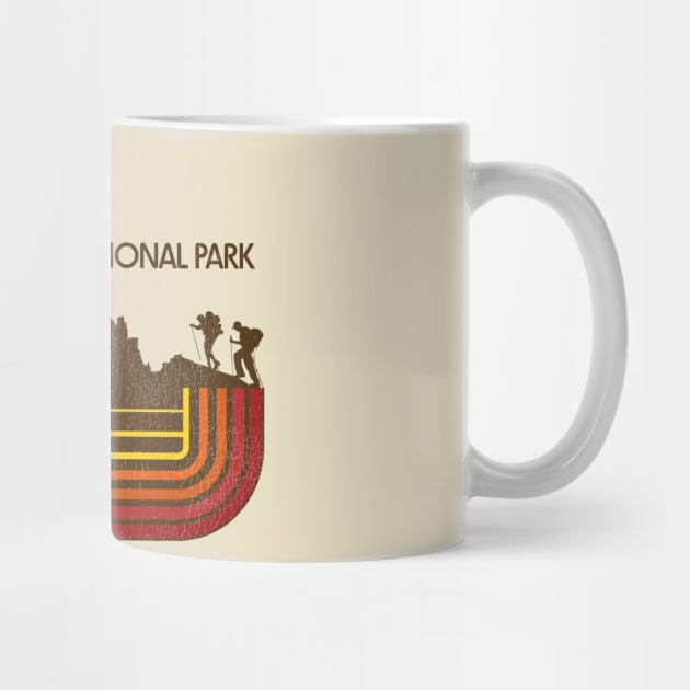 Explore Canyonlands National Park Retro 70s/80s Stripe by darklordpug